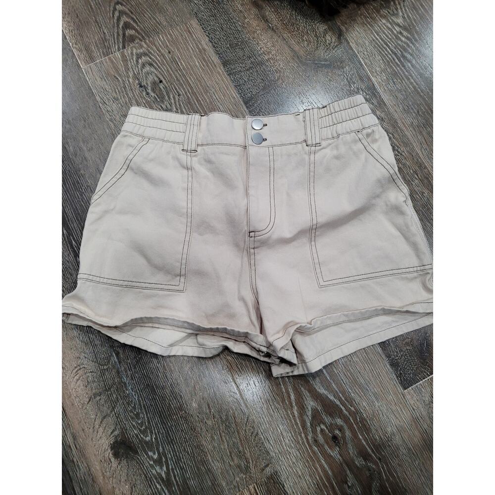 Full Tilt Cream Women's‎ Shorts size Large Summer 100% Cotton #3